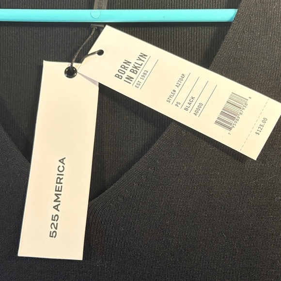 525 America petite small black dress - Picture 2 of 4